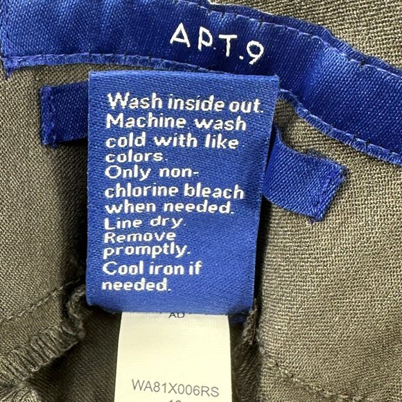 Apt 9 Women's Size 12 Capri Brynn Mid Rise Gray New With Tags - Picture 8 of 16